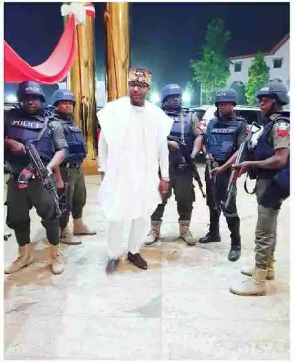Between E-Money, Kcee And His Fierce Looking Security Detail In His Mansion (Photos)